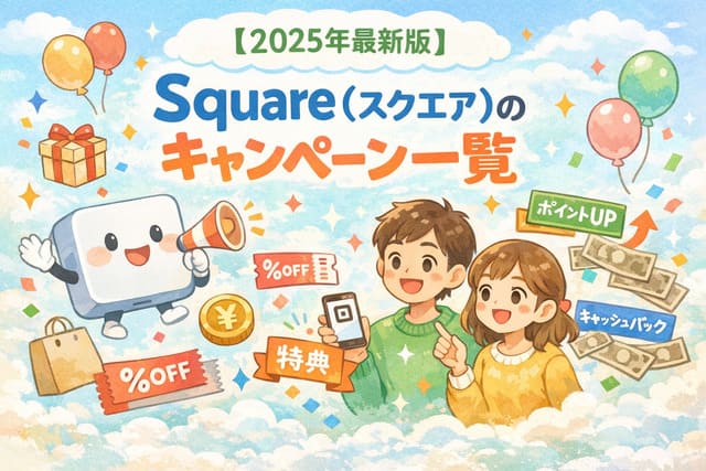 【2025年最新版】Square（スクエア）のキャンペーン一覧